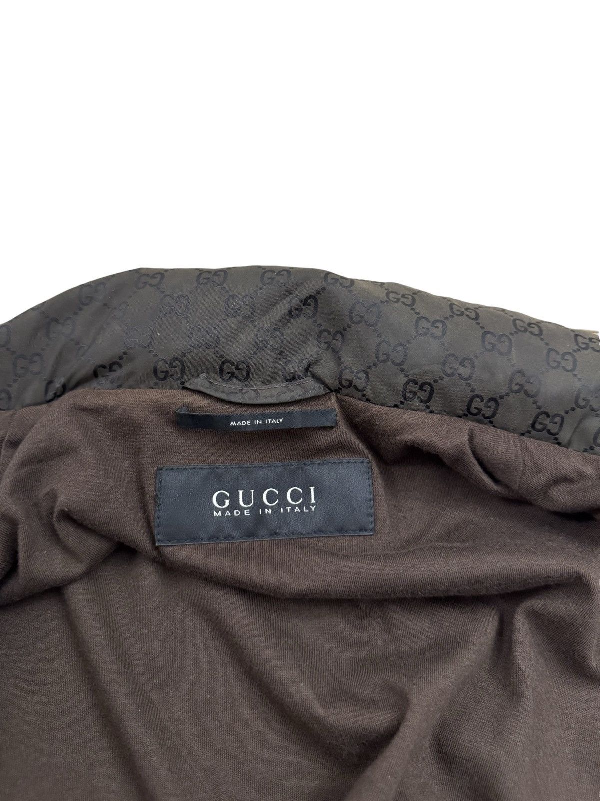 Gucci 🔥Vintage Gucci Web Accent Monogram Bomber Jacket/Windrunner Size US S / EU 44-46 / 1 - 19 Thumbnail