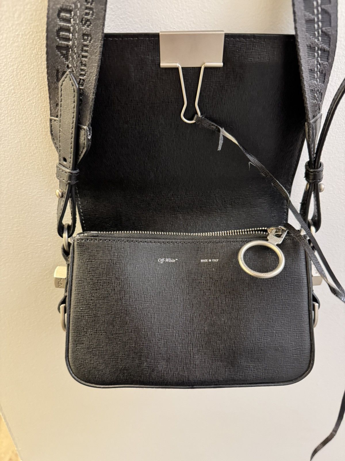 Off-White Off White Mini Binder Clip Bag Size ONE SIZE - 8 Thumbnail