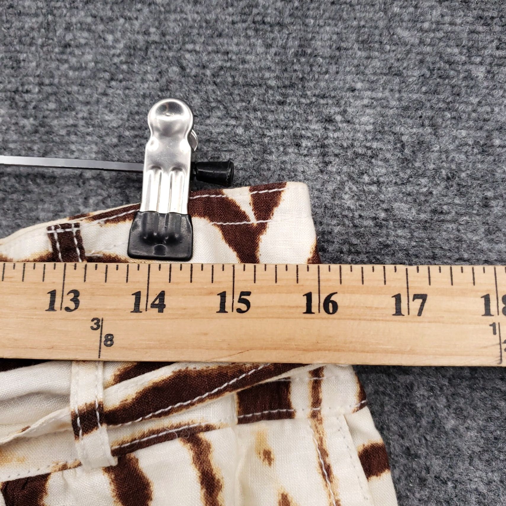 Banana Republic Banana Republic Skirt Womens 14 Brown Linen Mini Pencil Tiger Print Belted Lined Size 36" / US 14 / IT 50 - 5 Thumbnail