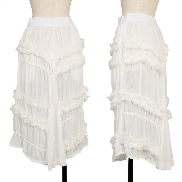 Comme des Garcons Comme Des Garcons size S White Retro Gauze Skirt Size 24" / US 00 / IT 34 - 1 Thumbnail