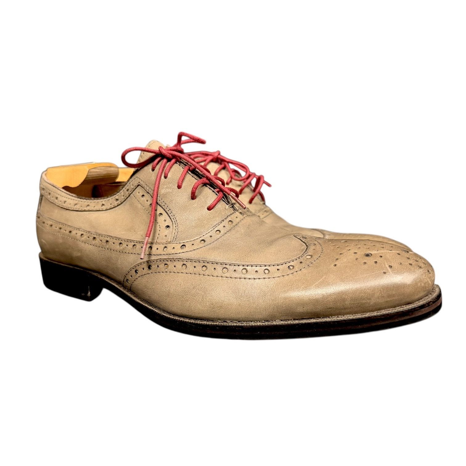 Johnston & Murphy Johnston & Murphy Tyndall Wing Tip Tan Oxford Shoes M 10.5 Size US 10.5 / EU 43-44 - 1 Thumbnail