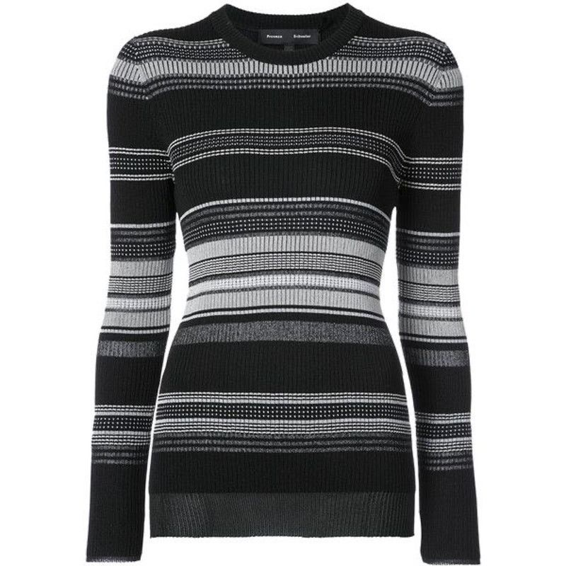 Proenza Schouler Proenza Schouler Striped Ribbed Crewneck $665 size S Size S / US 4 / IT 40 - 2 Thumbnail