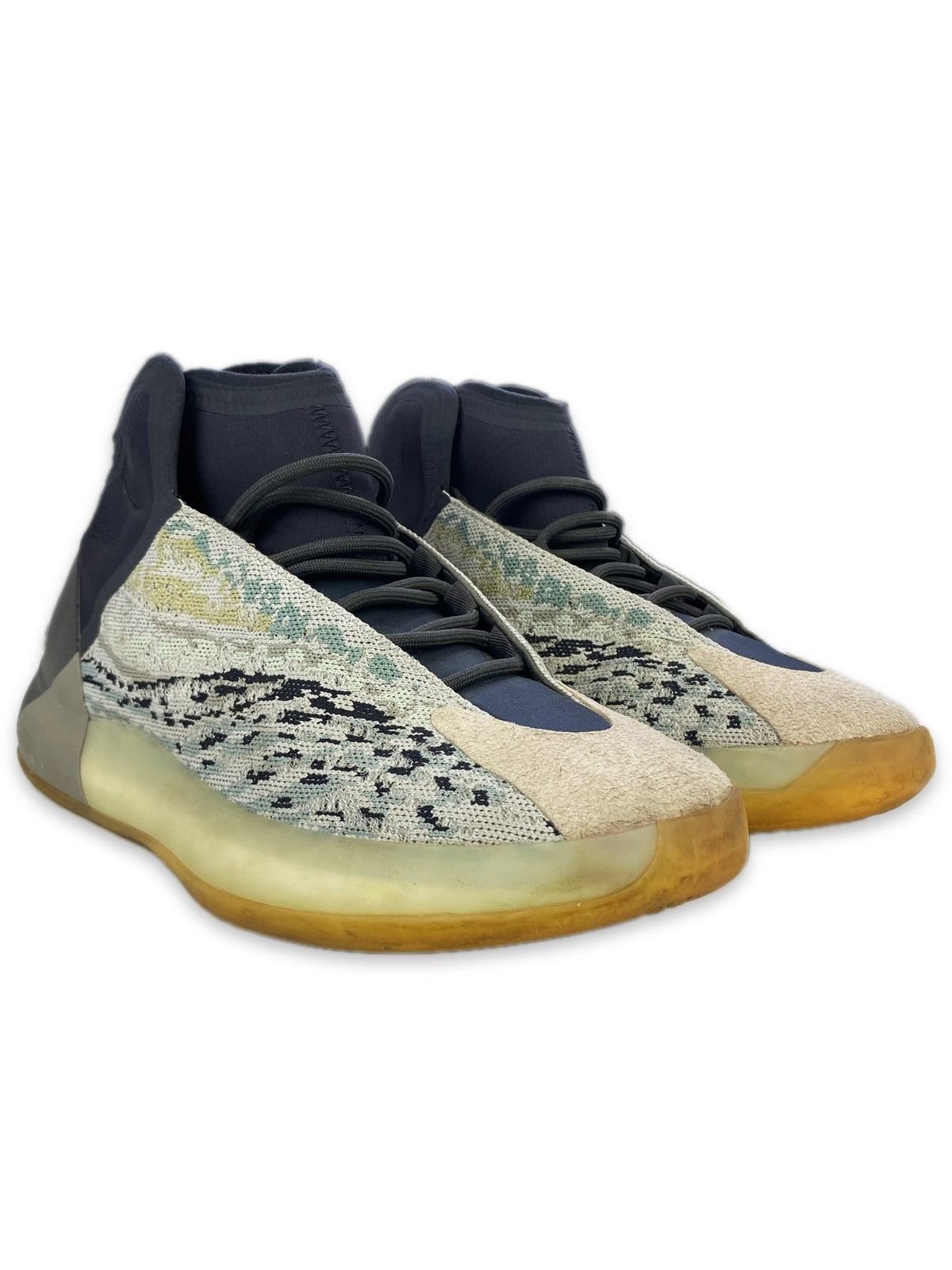 image of Adidas x Kanye West 2021 Yeezy ‘Quantum’ Sea Teal High-Top Sneakers in Sea Foam, Men's (Size 11)