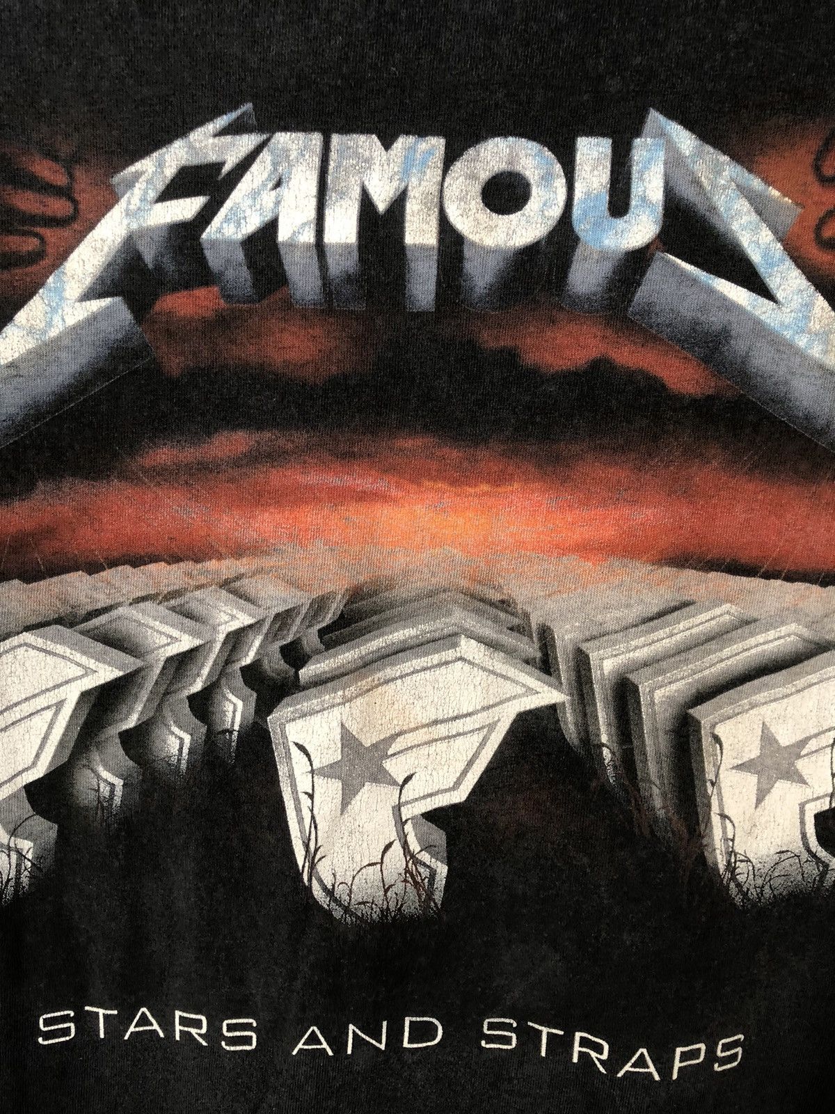 Famous Stars And Straps Vintage FAMOUS Metallica Parody Rare Streetwear Tee Size US L / EU 52-54 / 3 - 3 Thumbnail