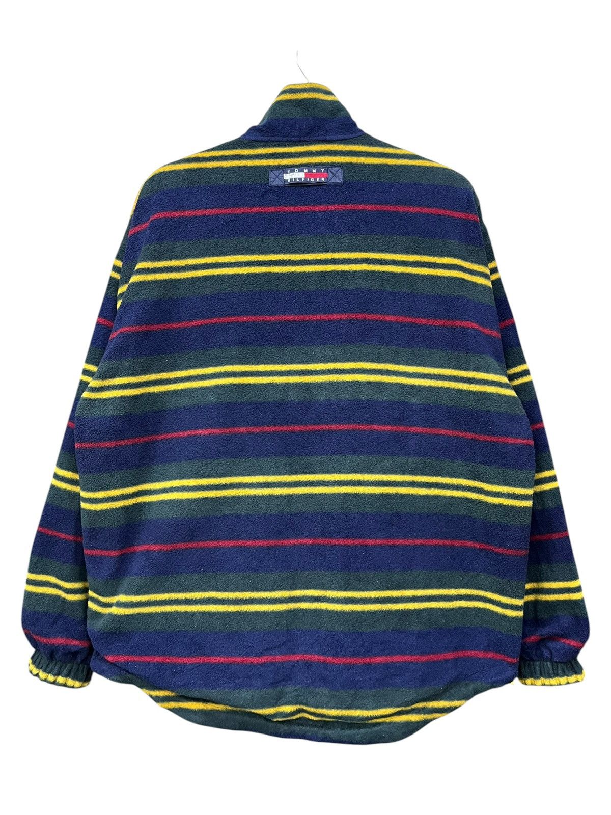 Tommy Hilfiger Vintage 90s Tommy Hilfiger Reversible Stripe Fleece Nylon Size US L / EU 52-54 / 3 - 4 Thumbnail
