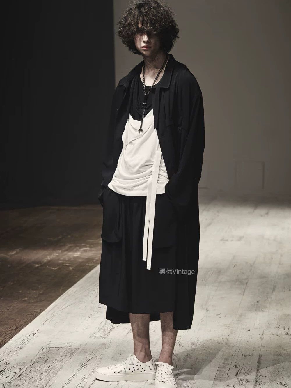Yohji Yamamoto Yohji Yamamoto 22ss Vintage Triacetate Collar Coat Men Size US S / EU 44-46 / 1 - 1 Thumbnail