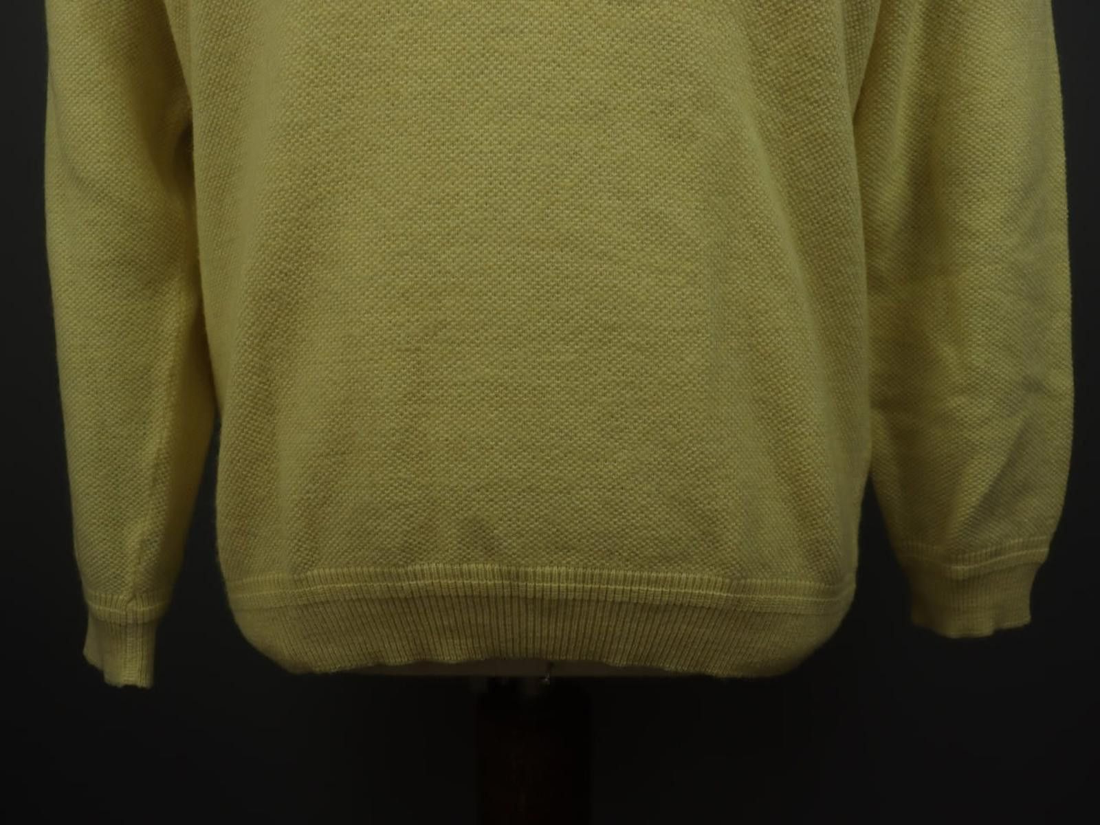 Lacoste Lacoste Yellow Linen Knitted Pullover Sweater Size 6 Size M / US 6-8 / IT 42-44 - 10 Thumbnail