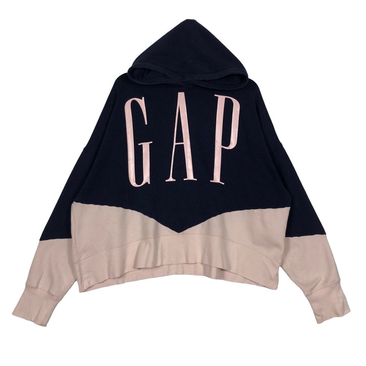 Japanese Brand 🔥Color Block Gap Hoodie Big Logo Oversize Size US XL / EU 56 / 4 - 2 Thumbnail