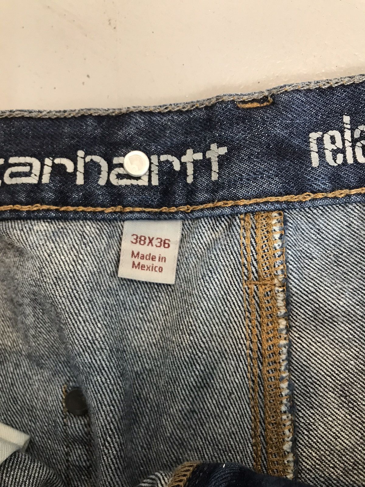 Carhartt × Vintage Vintage Carhartt double knee 103890 l10 denim Size US 36 / EU 52 - 5 Thumbnail