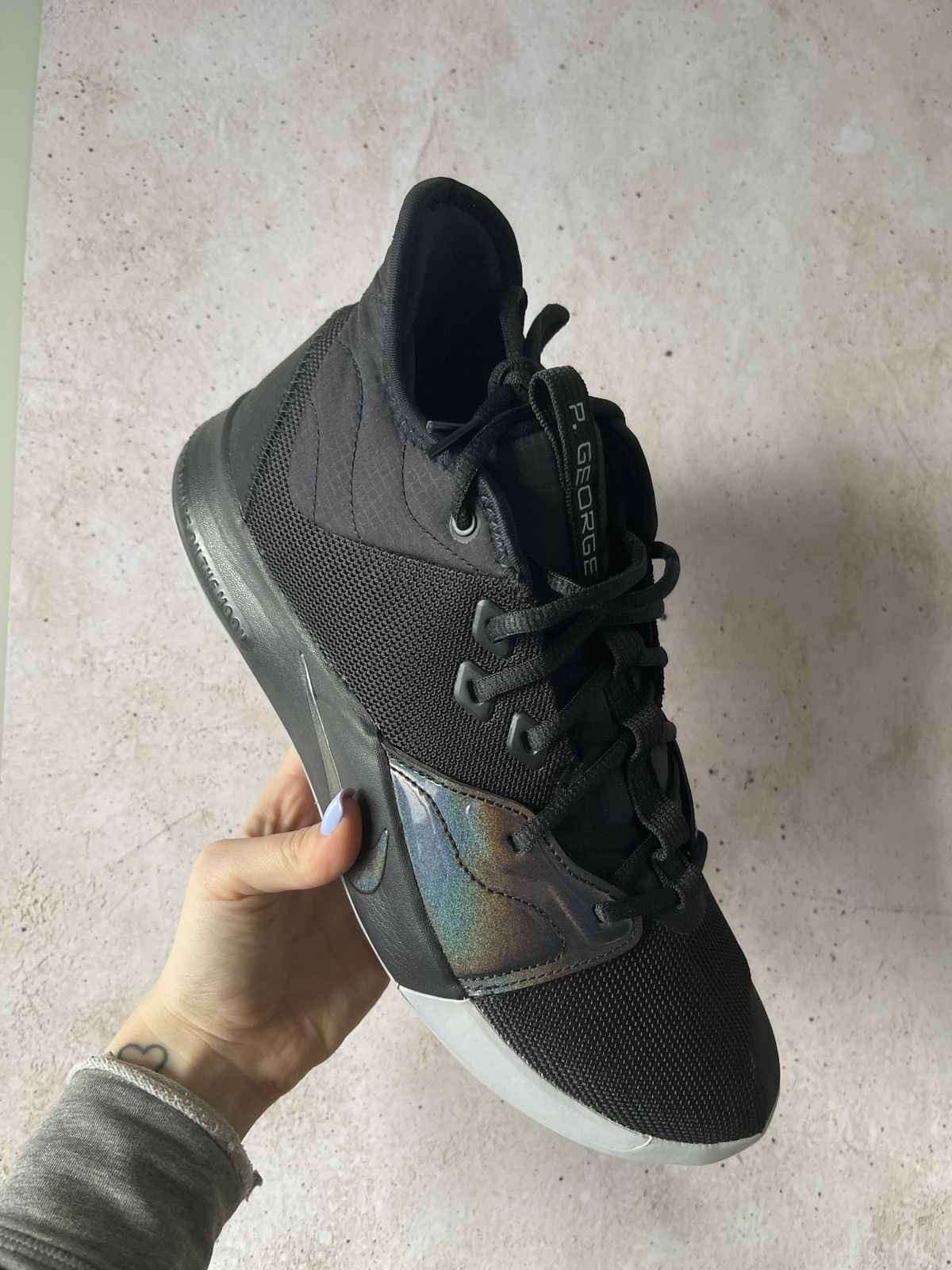 Nike Basketball Sneakers Nike PG 3 Black Iridescent paul george Size US 10.5 / EU 43-44 - 3 Thumbnail