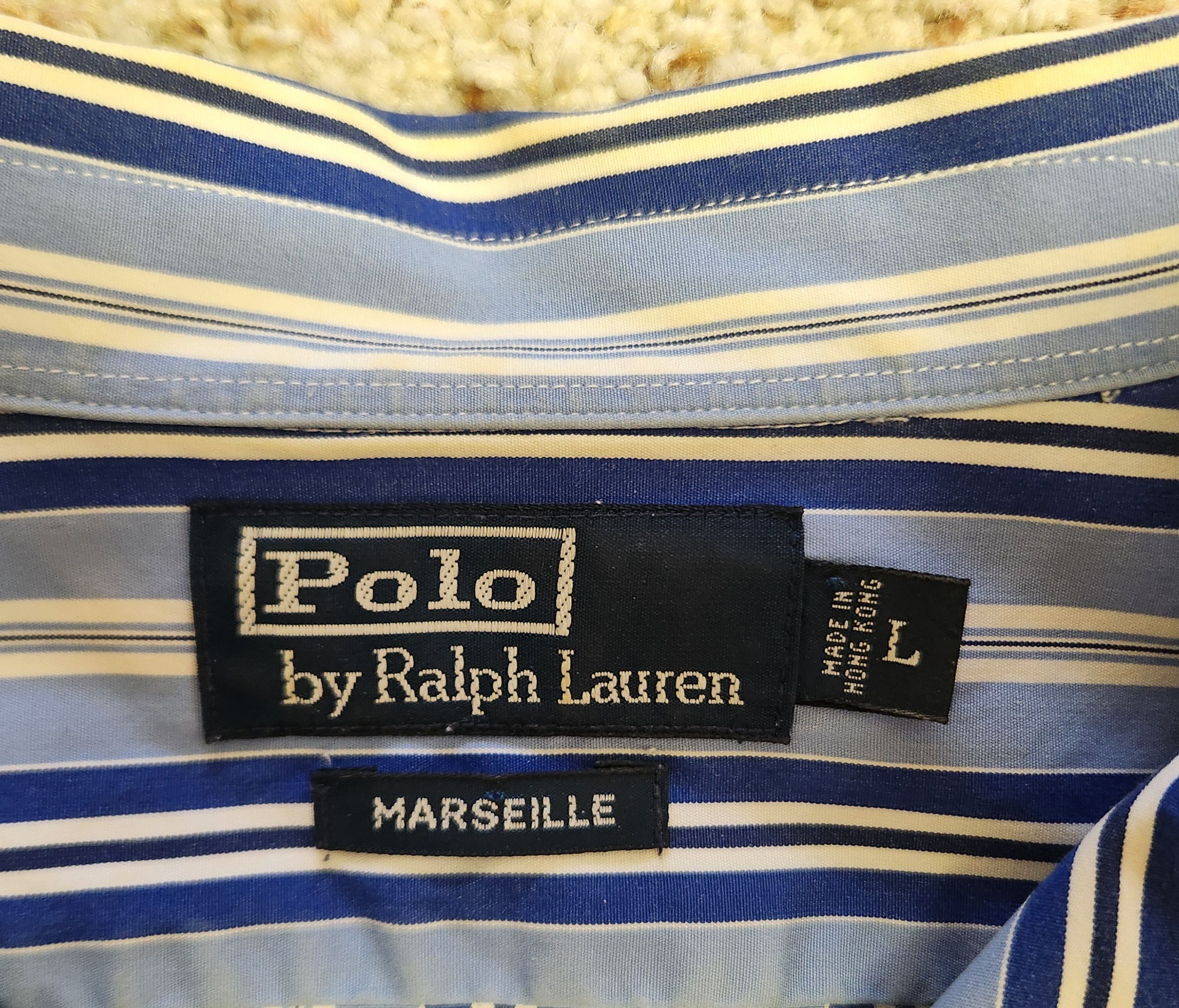 Polo Ralph Lauren Polo striped shirt L men's cotton stripe Ralph Lauren Size US L / EU 52-54 / 3 - 4 Thumbnail