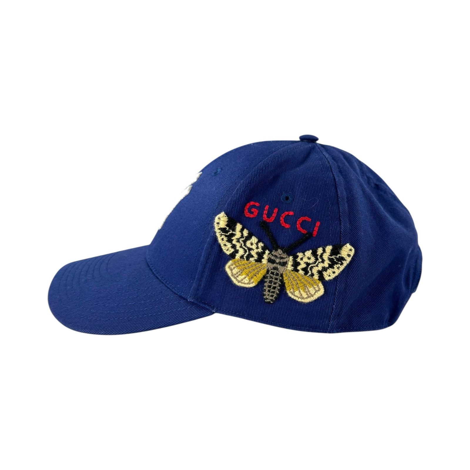 Gucci Gucci Blue Butterfly Yankees Baseball Cap Size ONE SIZE - 2 Thumbnail