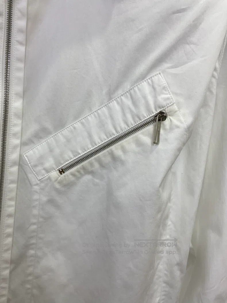 Hermes Hermes White Zip-Up Shirt Jacket Size XXS / US 00 / IT 34 - 3 Thumbnail