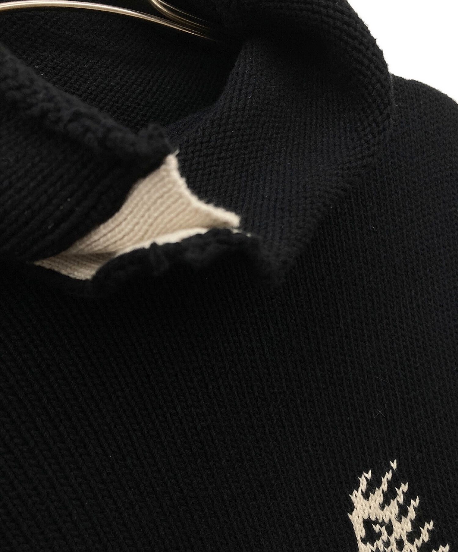 Yohji Yamamoto Yohji Yamamoto High Neck Pullover Knit Black 3 Size US L / EU 52-54 / 3 - 3 Thumbnail
