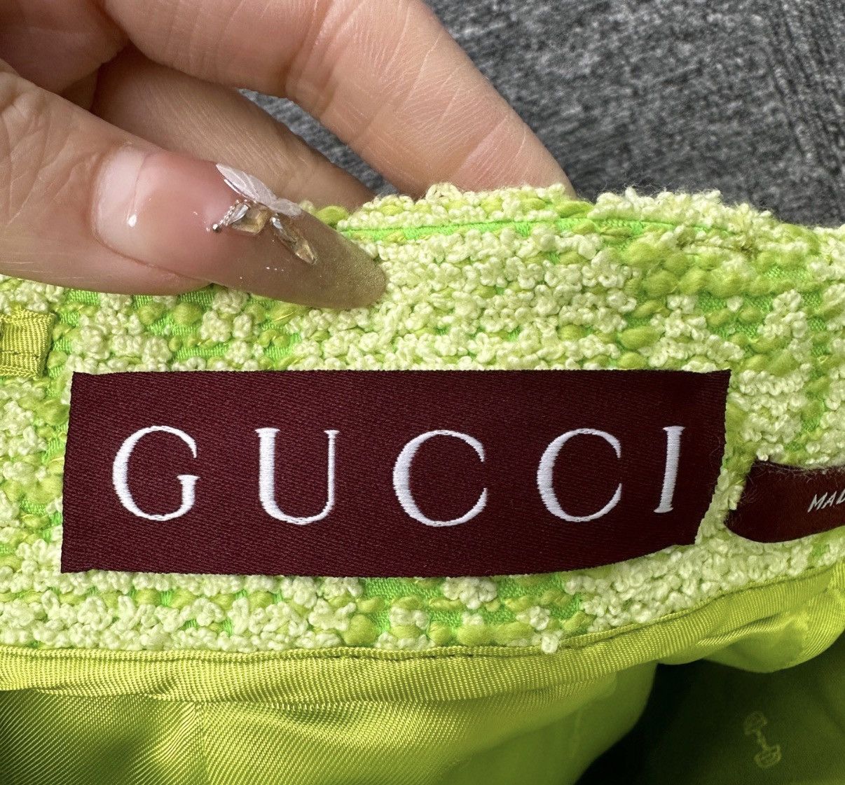 Gucci Gucci / Green All-Over GG Logo Horsebit Tweed-style Set K12 Size XS / US 0-2 / IT 36-38 - 7 Thumbnail