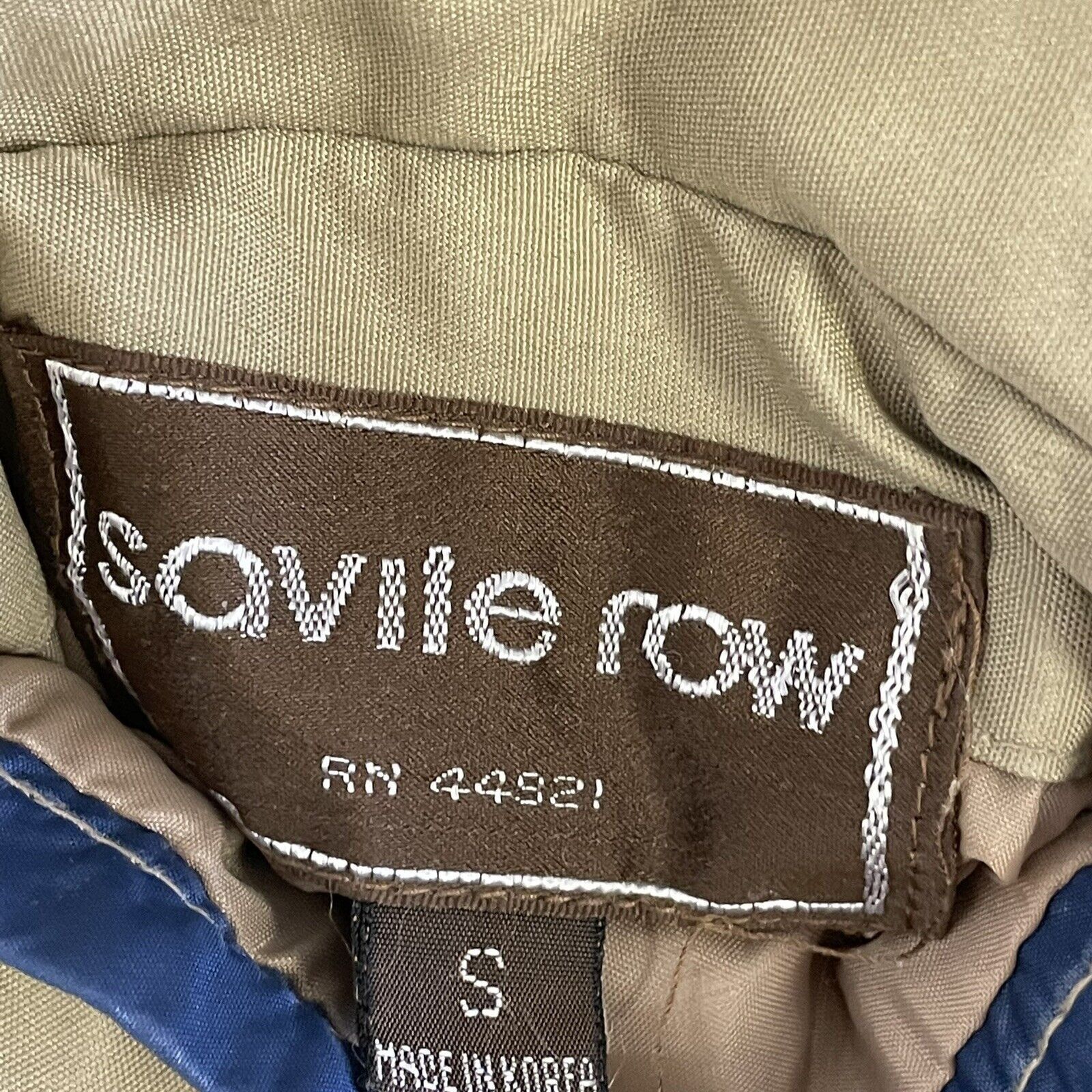 Savile Row Vtg Savile Row Blue Tan Reversible Golf Windbreaker Bomber Size US S / EU 44-46 / 1 - 5 Thumbnail