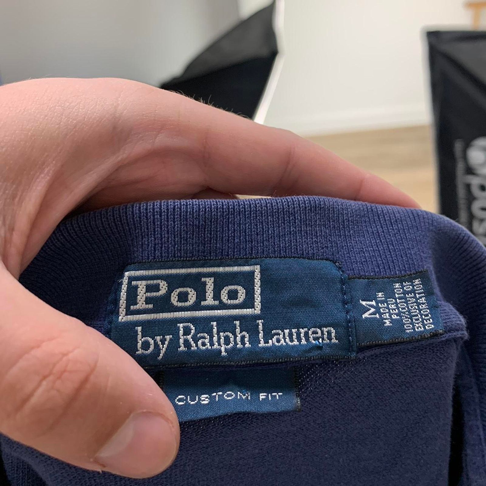 Polo Ralph Lauren × Vintage Vintage Polo Ralph Lauren Blue 90s Polo Shirt Size US M / EU 48-50 / 2 - 5 Thumbnail