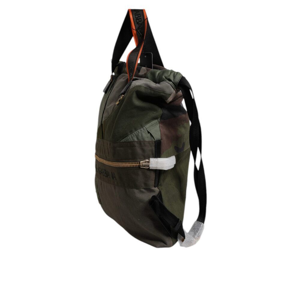Dolce & Gabbana Dolce & Gabbana Military Green Patchwork Rucksack Backpack B Size ONE SIZE - 4 Thumbnail