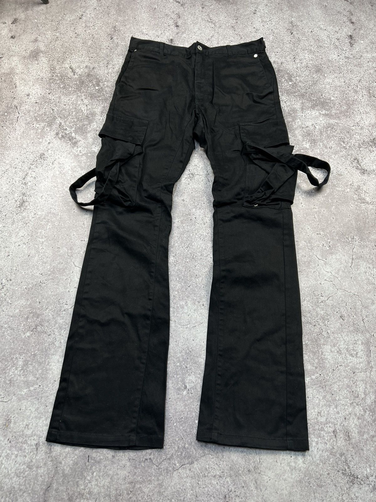Vuja De Vuja Dé Avant Garde Flared Cargo Pants Japanese Brand Size US 32 / EU 48 - 3 Thumbnail