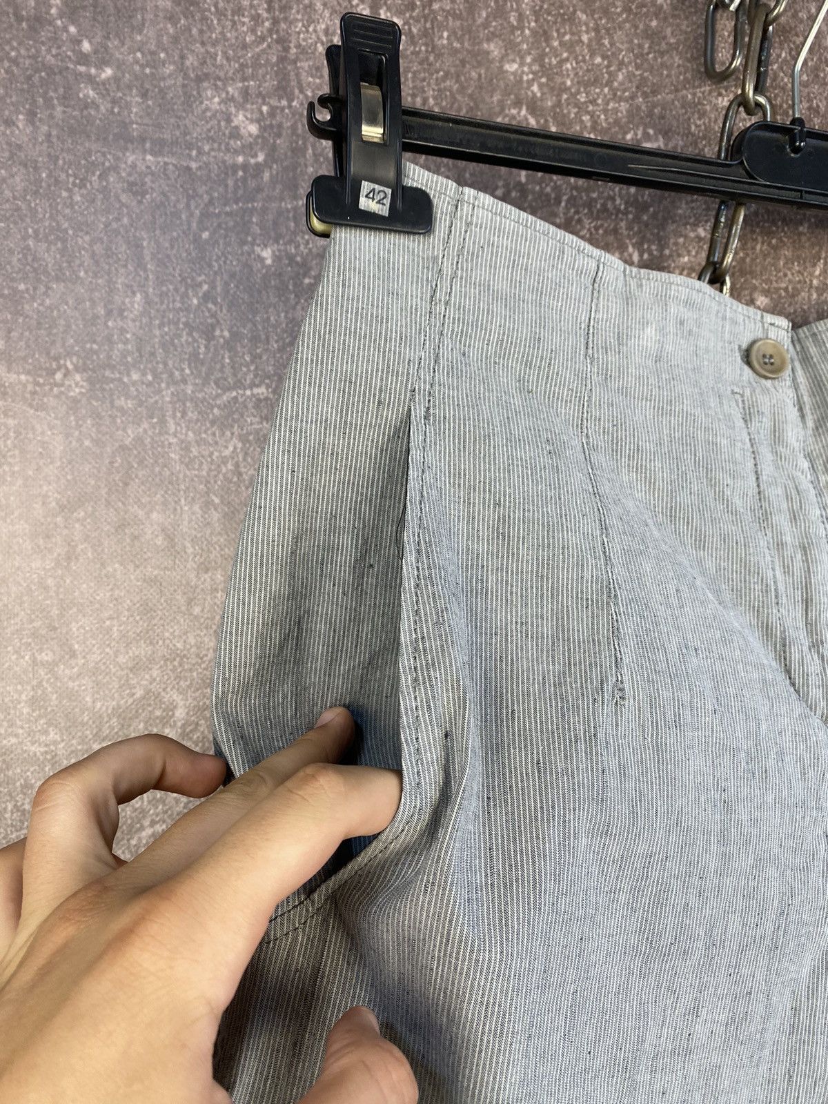 Designer Vintage OSKA Linen Pants Japanese Buggy Style Size US 32 / EU 48 - 5 Thumbnail