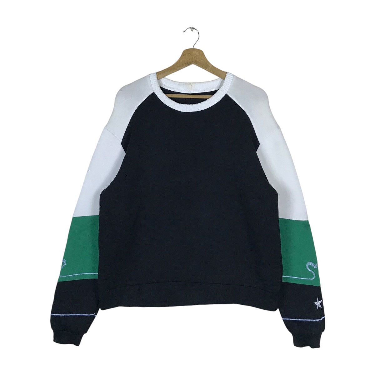 Vintage Vintage Three Tone Pullover Jumper Sweatshirt Size US M / EU 48-50 / 2 - 1 Thumbnail