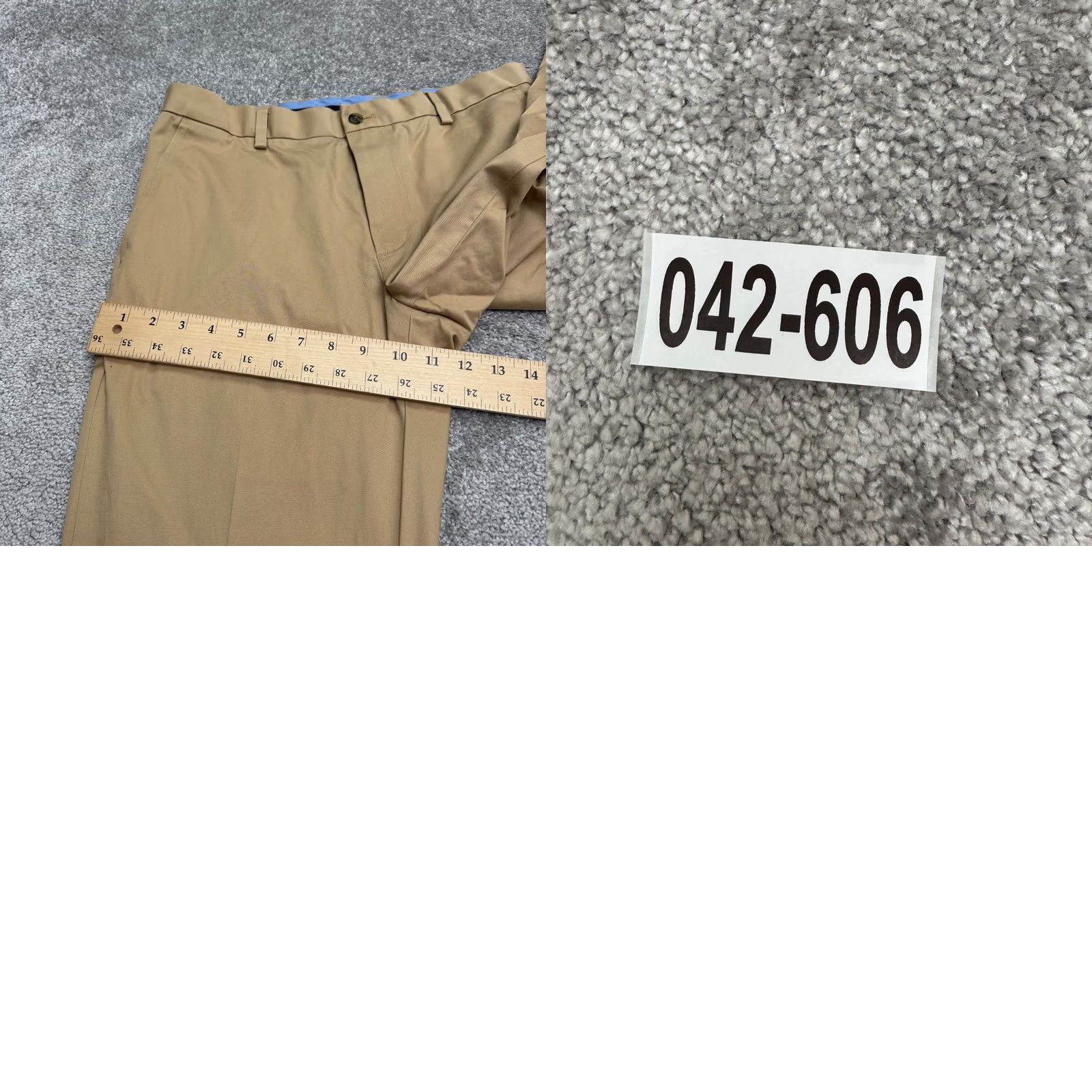 Brooks Brothers Brooks Brothers Advantage Milano Chino Pants Mens 33x30 Brown Straight Leg Chino Khaki Size US 33 - 10 Thumbnail