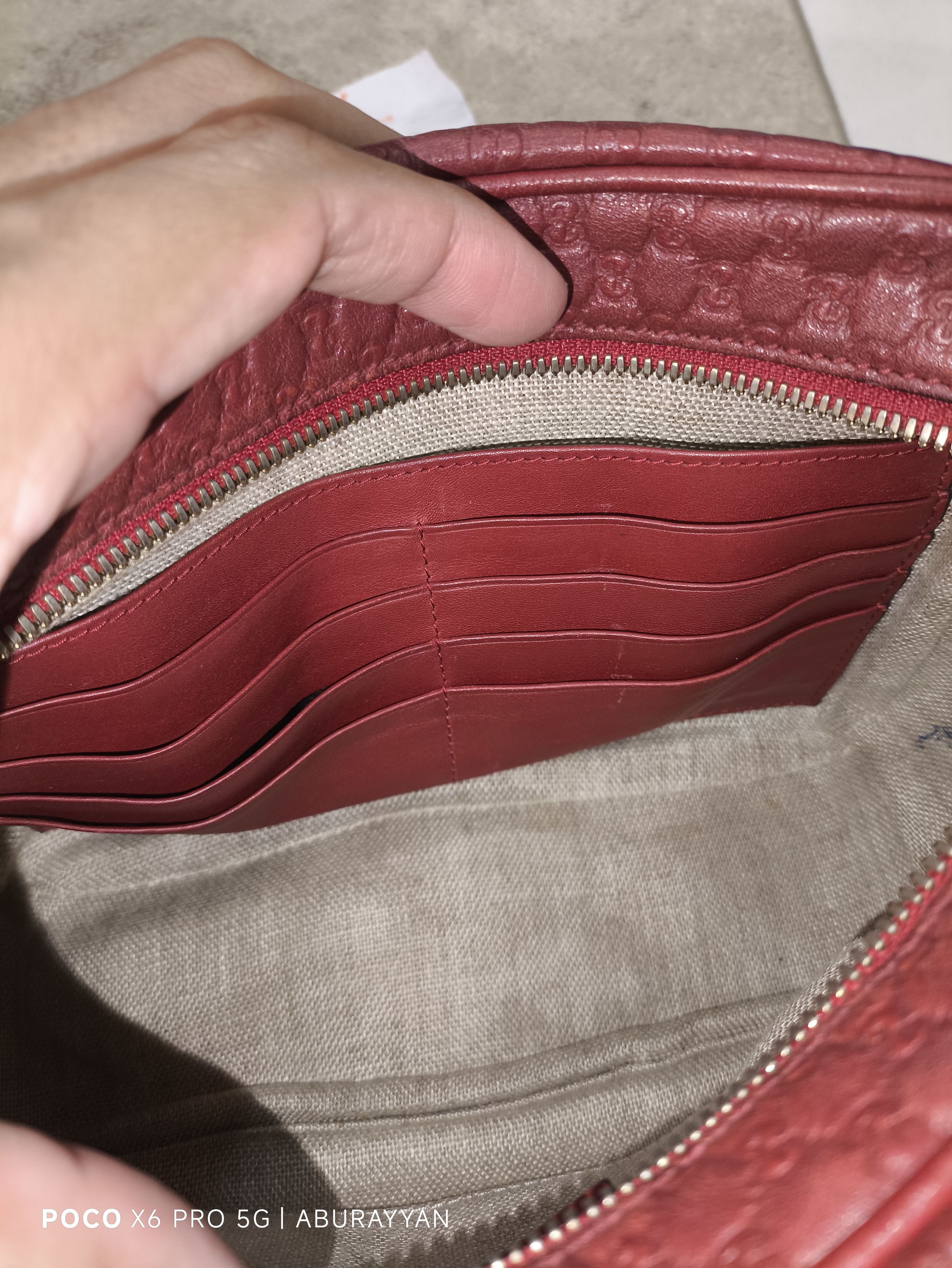 Gucci Red Gucci Microguccissima Bree Crossbody Bag Size ONE SIZE - 14 Thumbnail