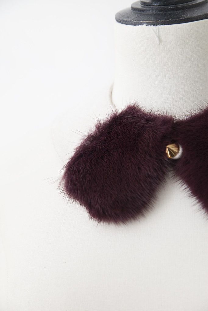 Fendi Fendi cashmere & mink collar Size ONE SIZE - 2 Thumbnail
