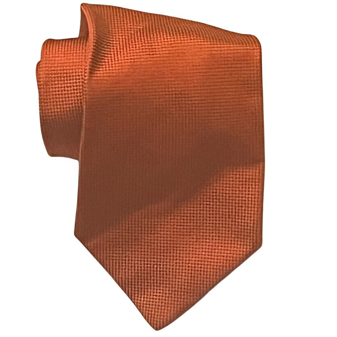 Andrew's Ties Zadi Andrew's Ties Orange/Brown Silk Made in Italy Necktie Size ONE SIZE - 1 Thumbnail