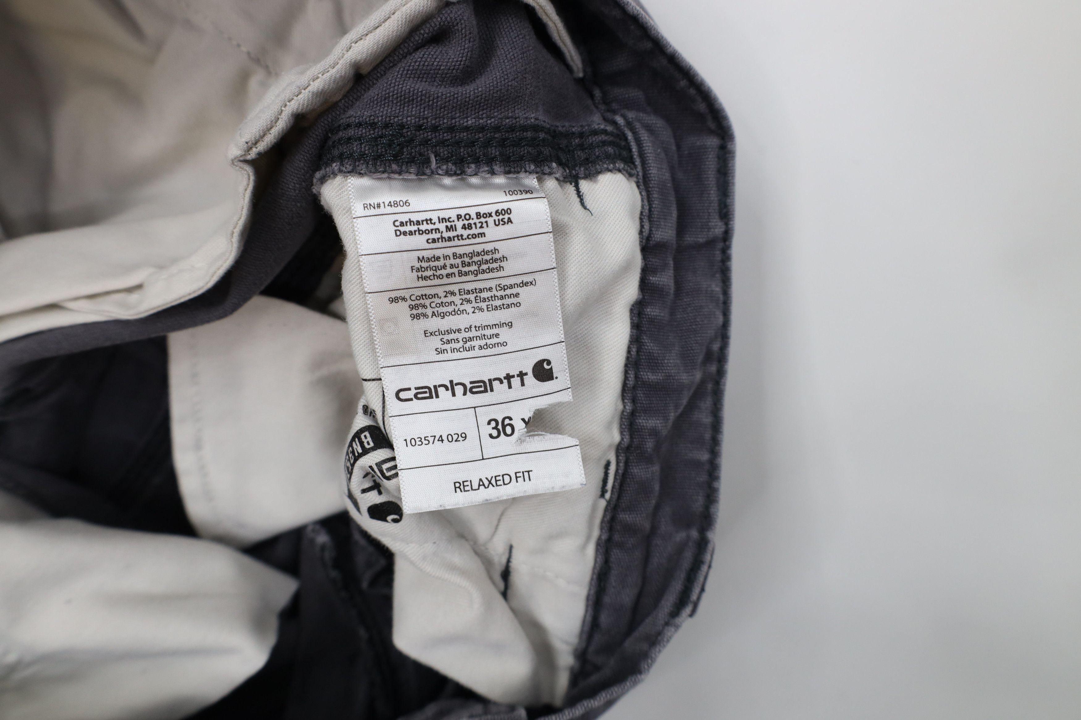 Carhartt Vintage Y2K Carhartt Relaxed Fit Canvas Cargo Pants Gray Size US 36 / EU 52 - 9 Thumbnail