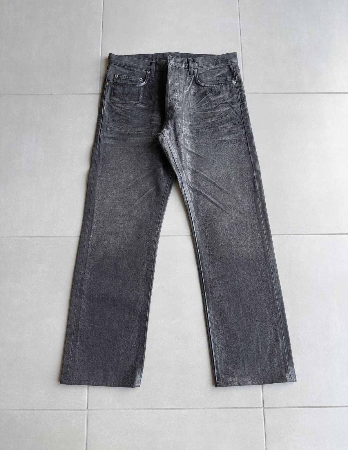Dior × Hedi Slimane Dior Homme AW07 'Navigate' Waxed Denim Jeans