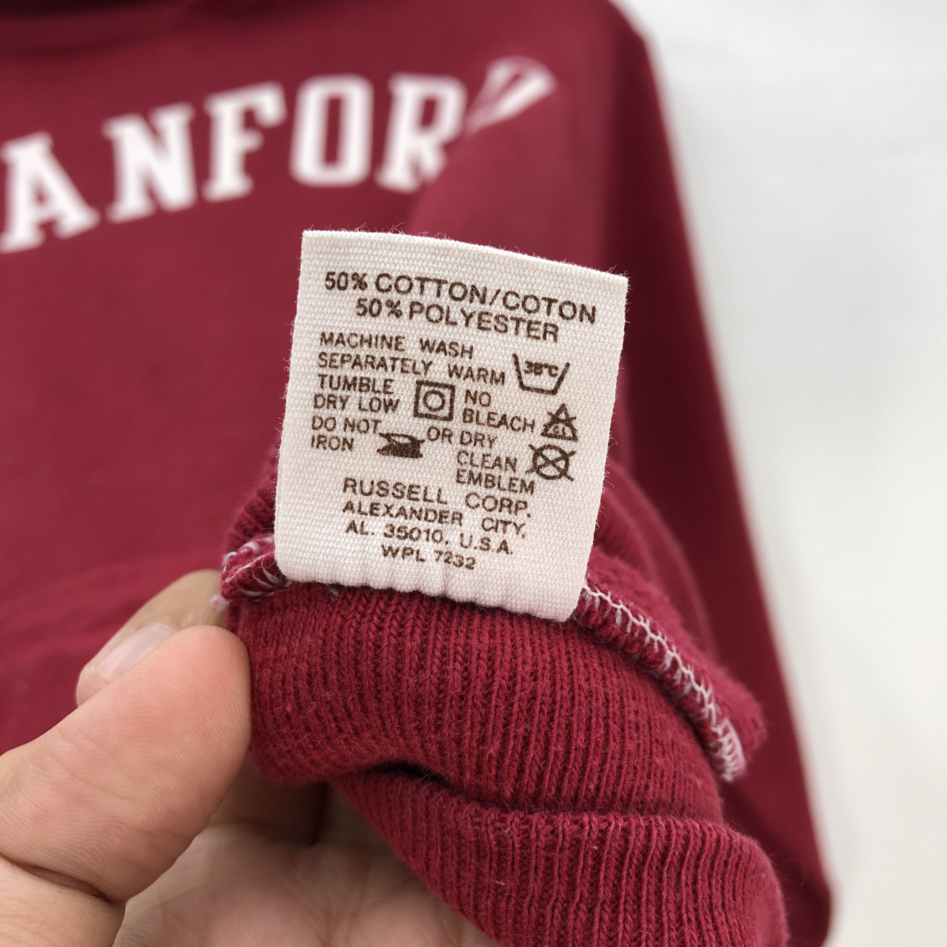 Russell Athletic 80s Stanford Sweater Hoodie Russell Athletic Sweatshirt Size US L / EU 52-54 / 3 - 6 Thumbnail