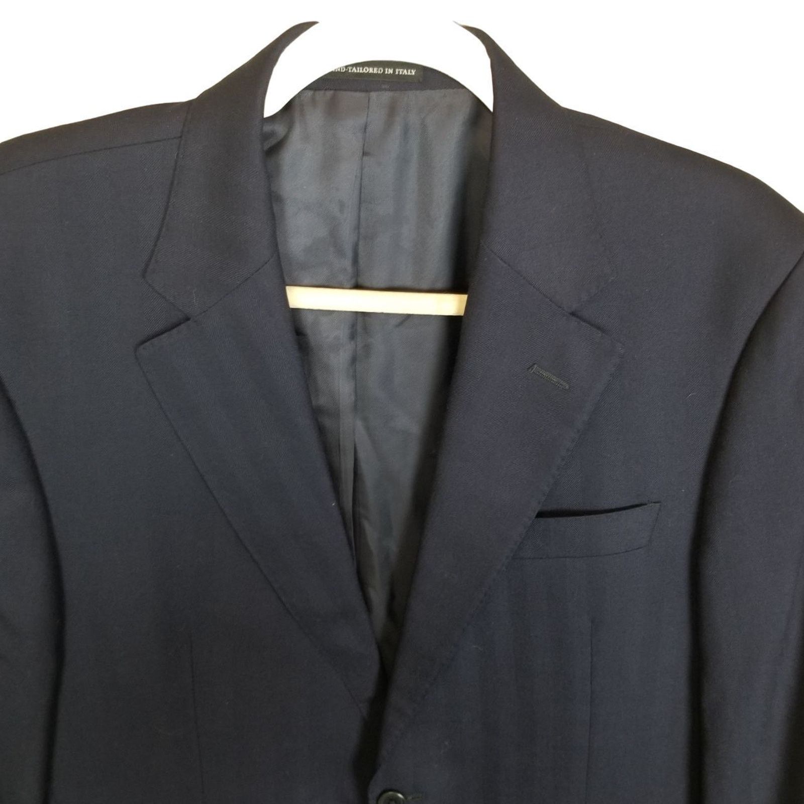 Ermenegildo Zegna Ermenegildo Zegna Trofeo Wool Suit Jacket Blazer Navy Luxury Size 42R - 2 Thumbnail