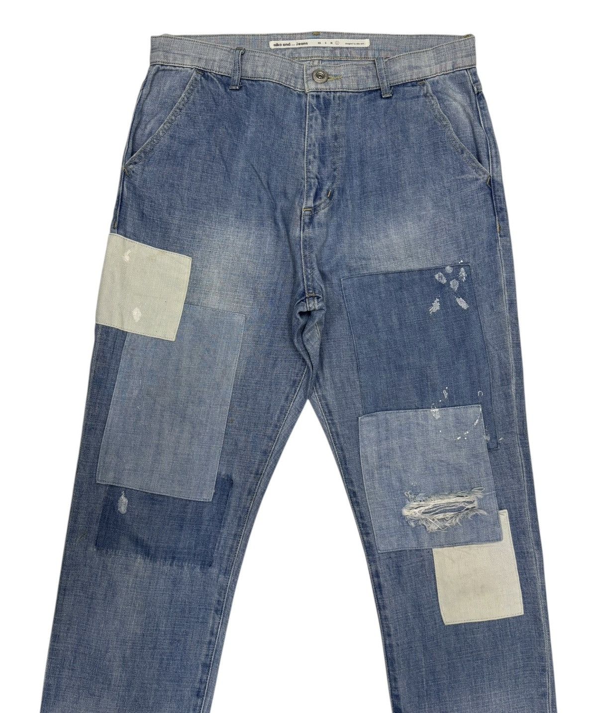 Issey Miyake × Tsumori Chisato × Undercover Niko And Patchwork Baggy Wide Cropped Jeans Denim Size US 32 / EU 48 - 5 Thumbnail