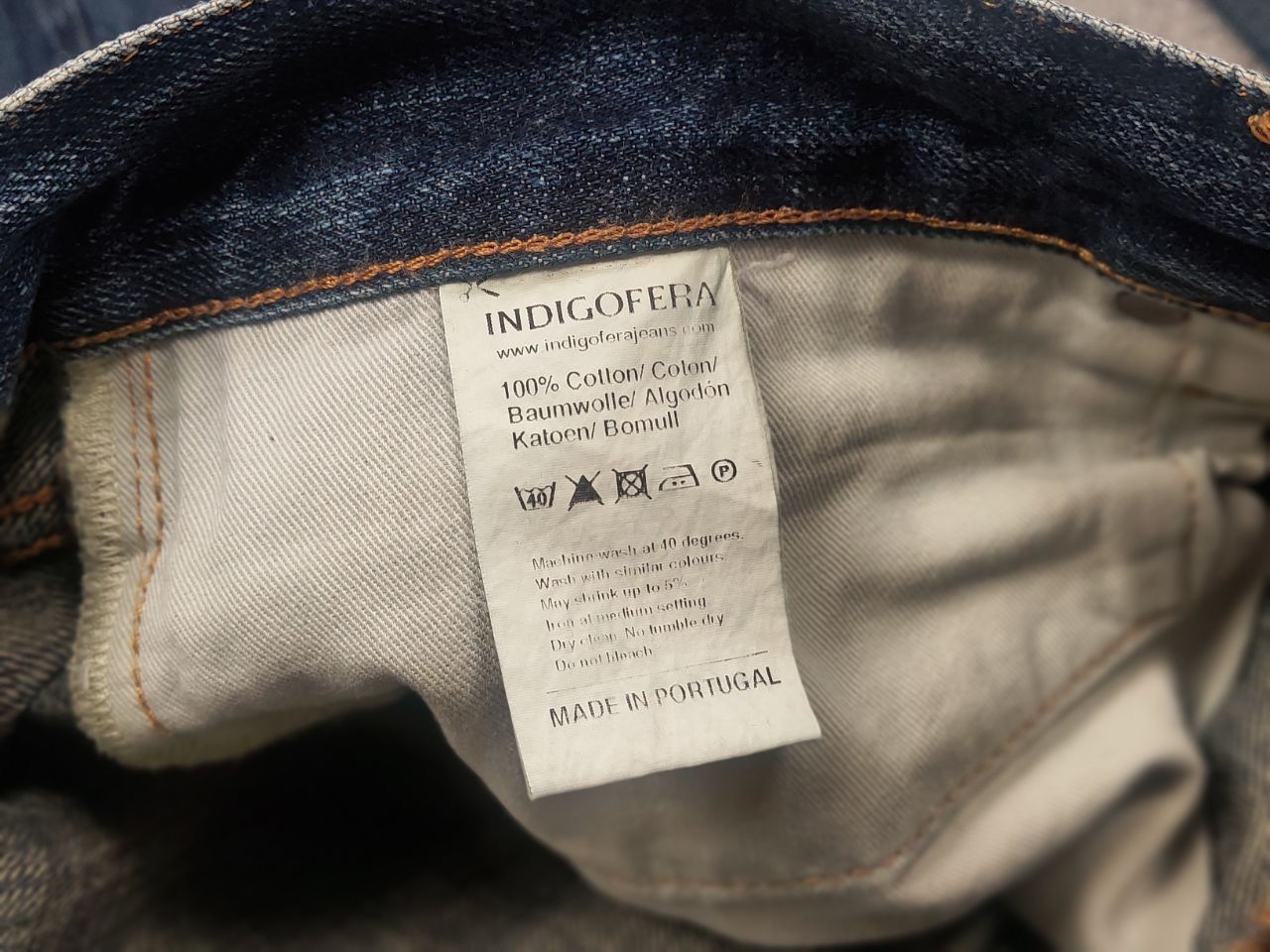 Indigofera Indigofera Vintage Selvedge Distressed Japan Denim Jeans Size US 34 / EU 50 - 18 Thumbnail