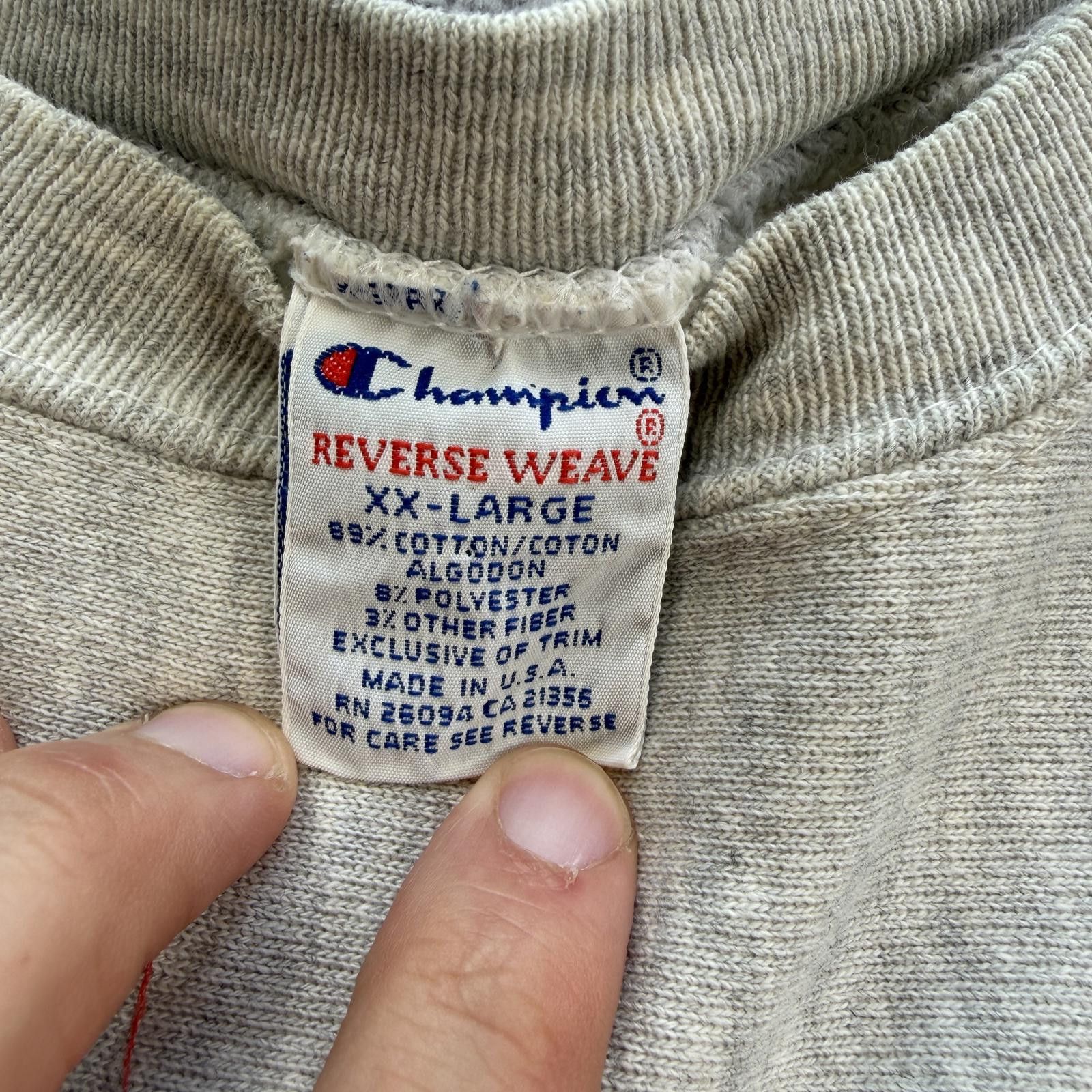 Champion Vintage Champion Wesleyan Sweatshirt Reverse Weave Made USA Size US XXL / EU 58 / 5 - 3 Thumbnail