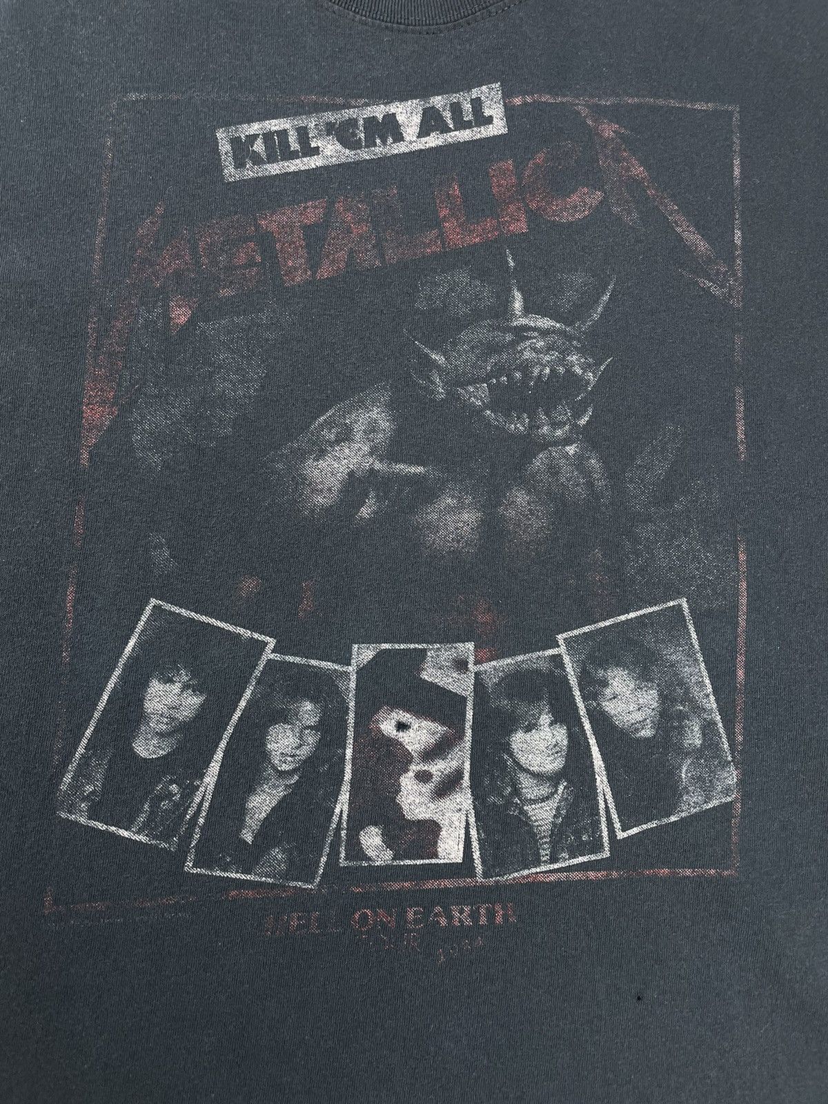 Band Tees × Metallica × Vintage Vintage Metallica Kill’Em All Rock Tee T-Shirt Size US XL / EU 56 / 4 - 4 Thumbnail