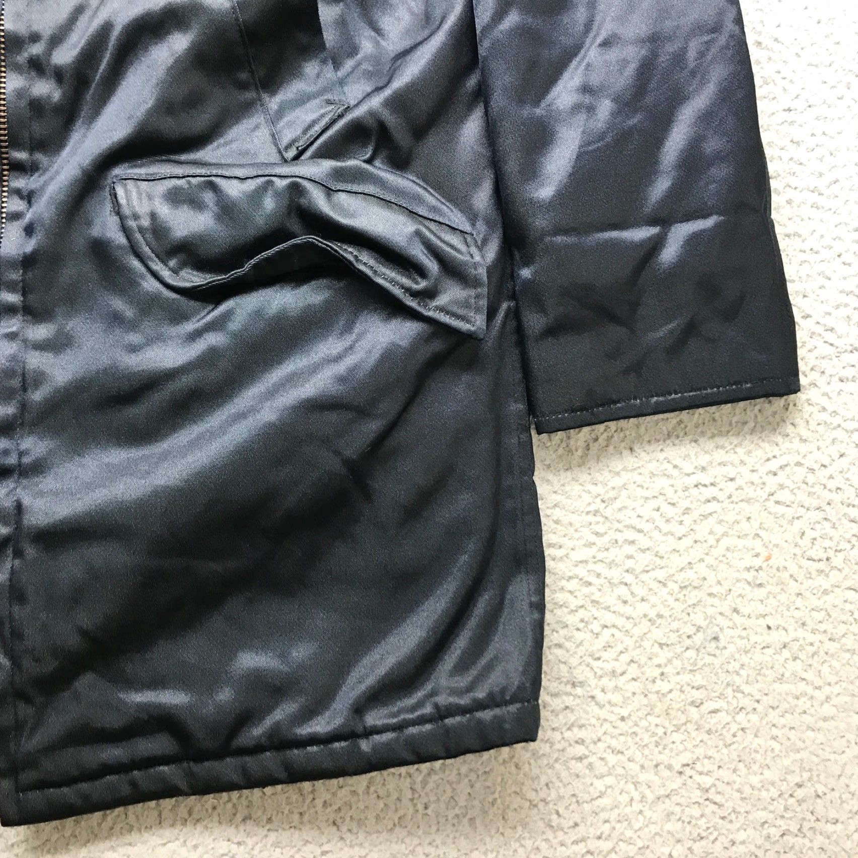 Vintage VINTAGE Golden Fleece Industrial Outerwear Quilted Long Jacket Men L Navy 42 Tall Zip Pockets Size US L / EU 52-54 / 3 - 7 Thumbnail