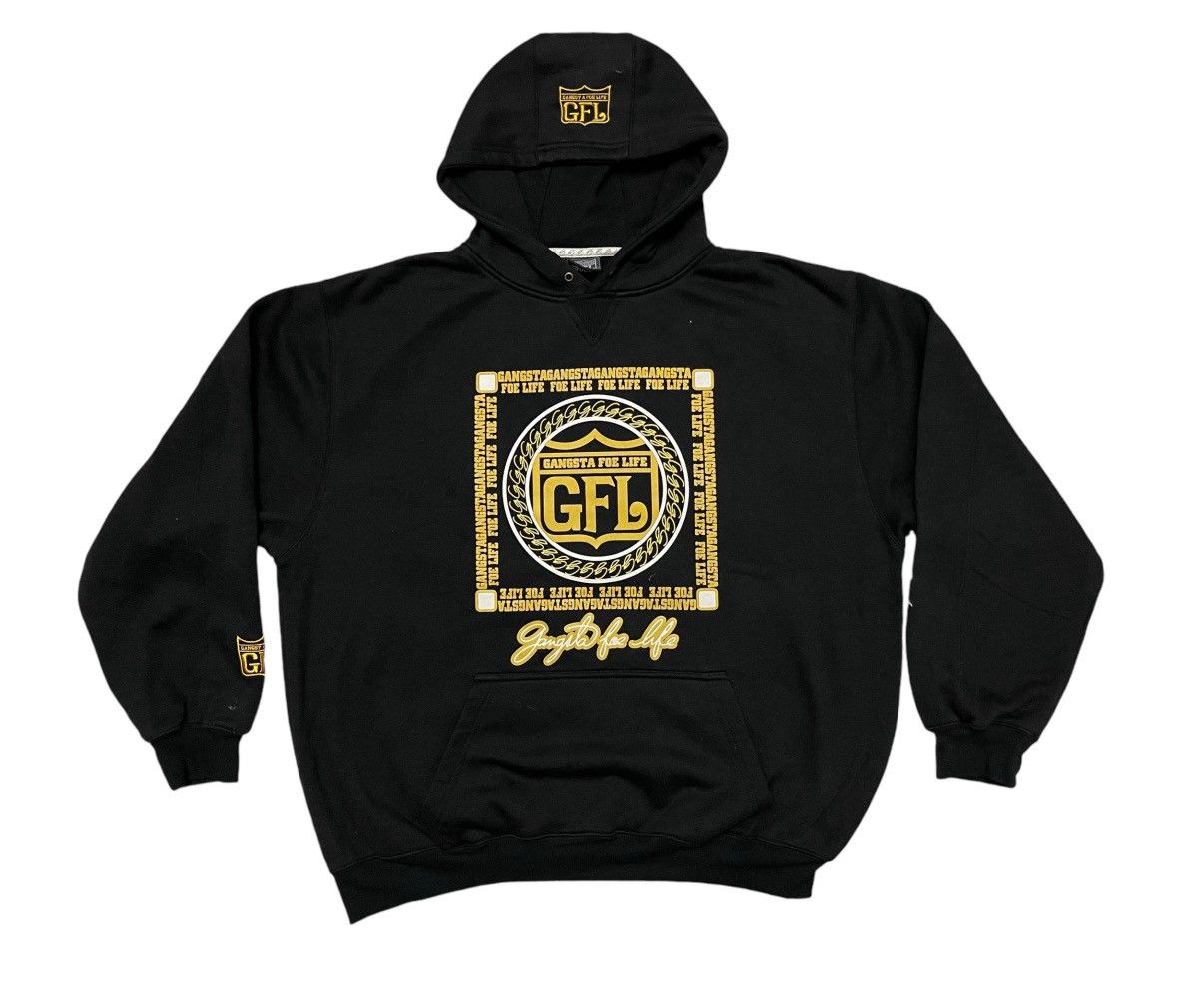 Rap Tees 2000s GANGSTA FOE LIFE SNOOP DOG STYLE CREWNECK Size US XL / EU 56 / 4 - 2 Thumbnail