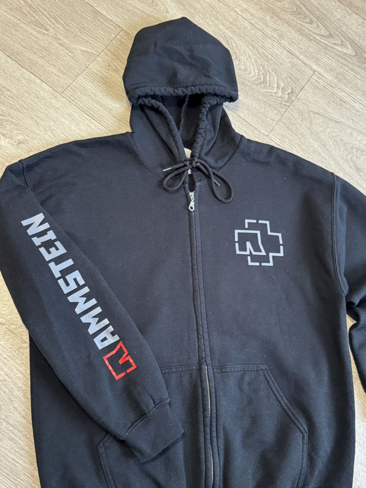 Band Tees 🔷Vintage Rammstein Zip Hoodie 2000s🔷 Size US L / EU 52-54 / 3 - 3 Thumbnail