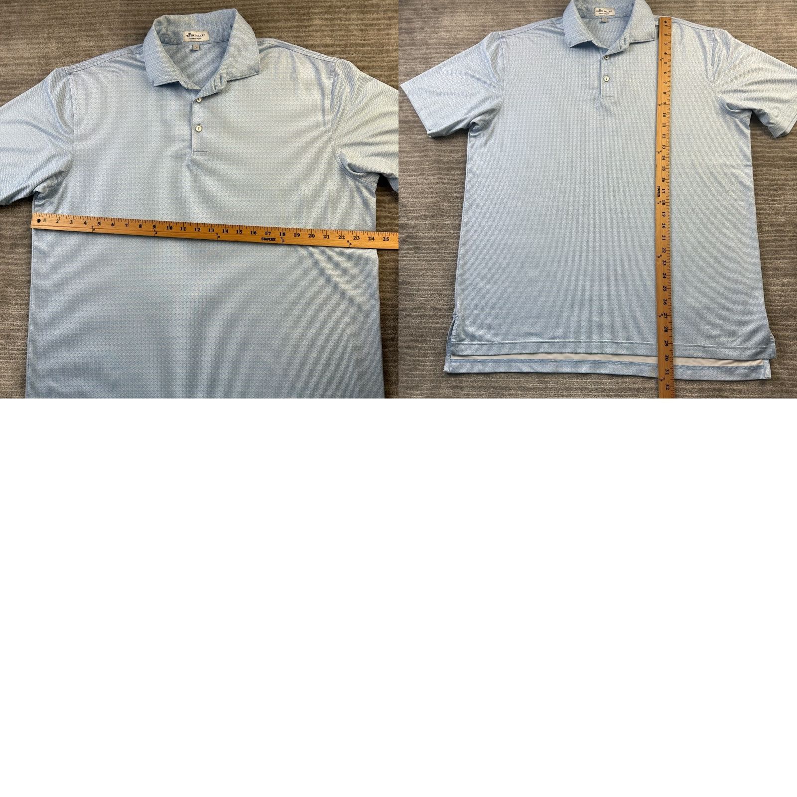 Peter Millar Peter Millar Polo Shirt Mens Large Blue Summer Comfort All Over Print Tees Size US L / EU 52-54 / 3 - 8 Thumbnail