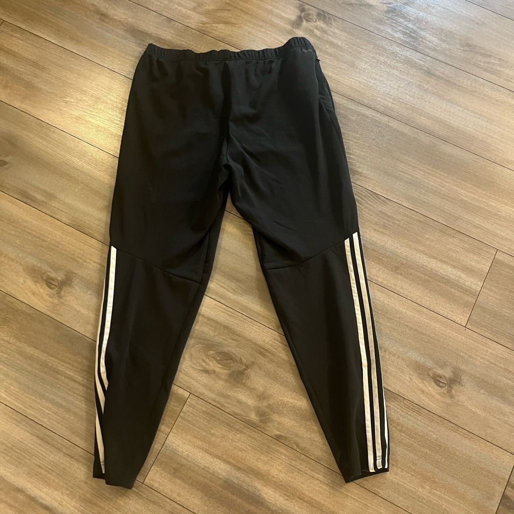 Adidas Adidas Black Athletic Workout Joggers Men Large Bin I-18 Size US 36 / EU 52 - 5 Thumbnail