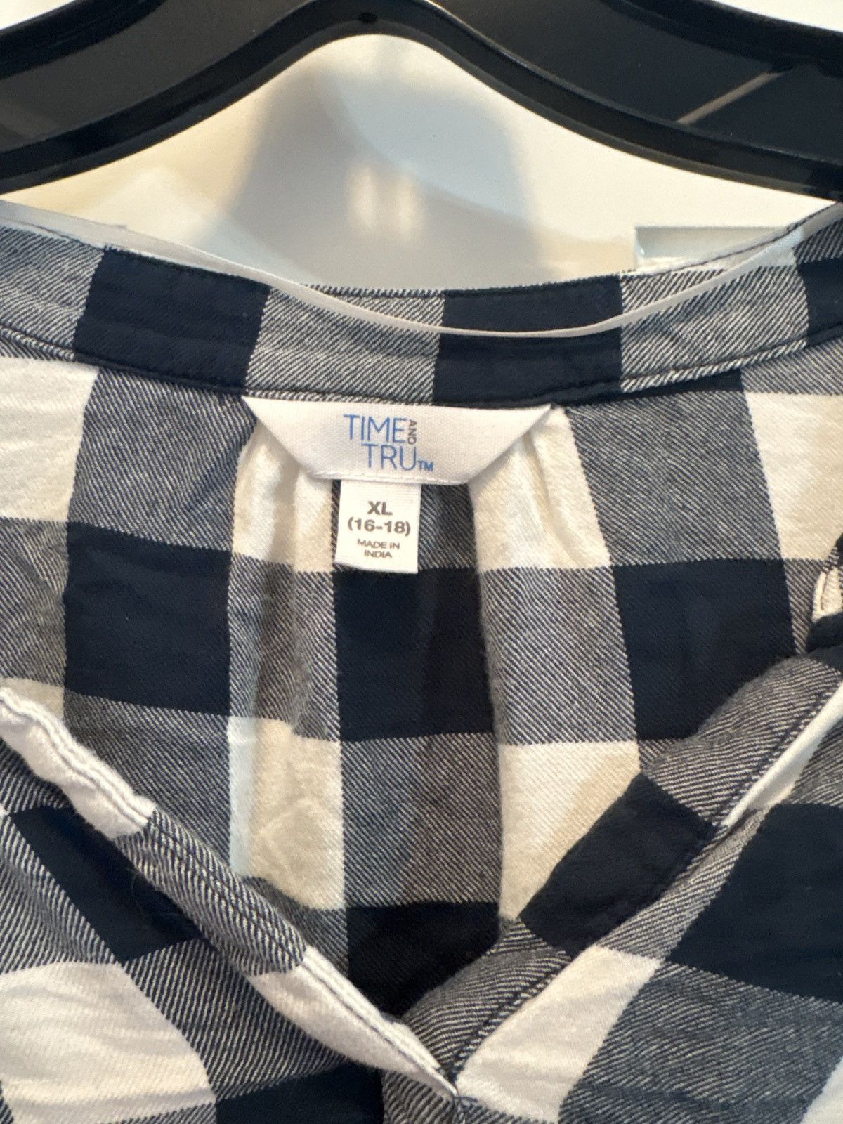 Other Time and Tru checkered blouse Size XL / US 12-14 / IT 48-50 - 2 Thumbnail