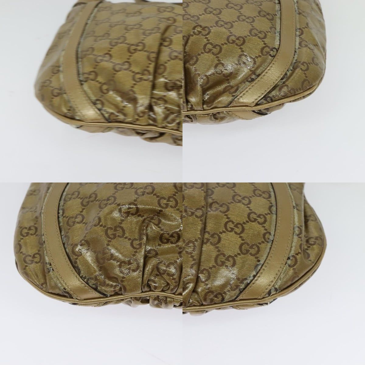Gucci GUCCI GG Crystal Shoulder Bag Gold Size ONE SIZE - 10 Thumbnail