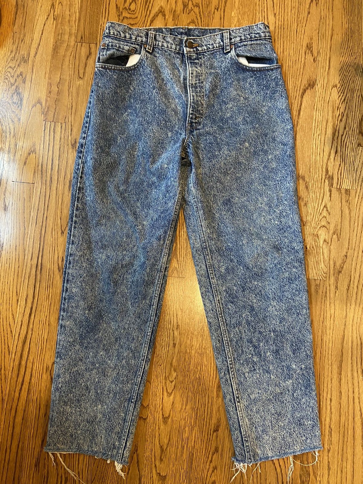 Vintage Levi’s 550 Jeans 35 x 30 USA 80s Acid Wash Denim