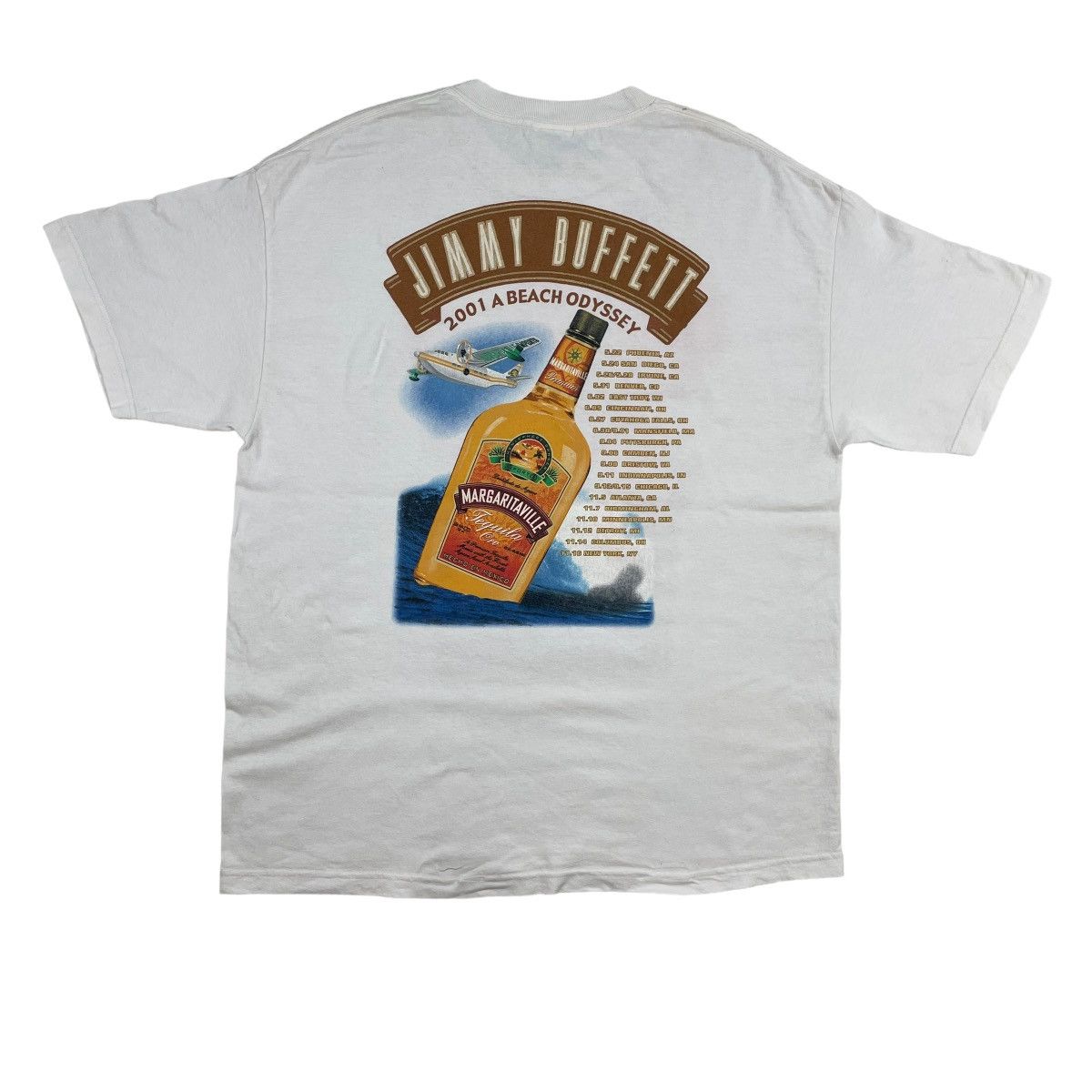 Band Tees VTG 2001 Jimmy Buffet A beach Odyssey Tour Tee Size US XL / EU 56 / 4 - 9 Thumbnail