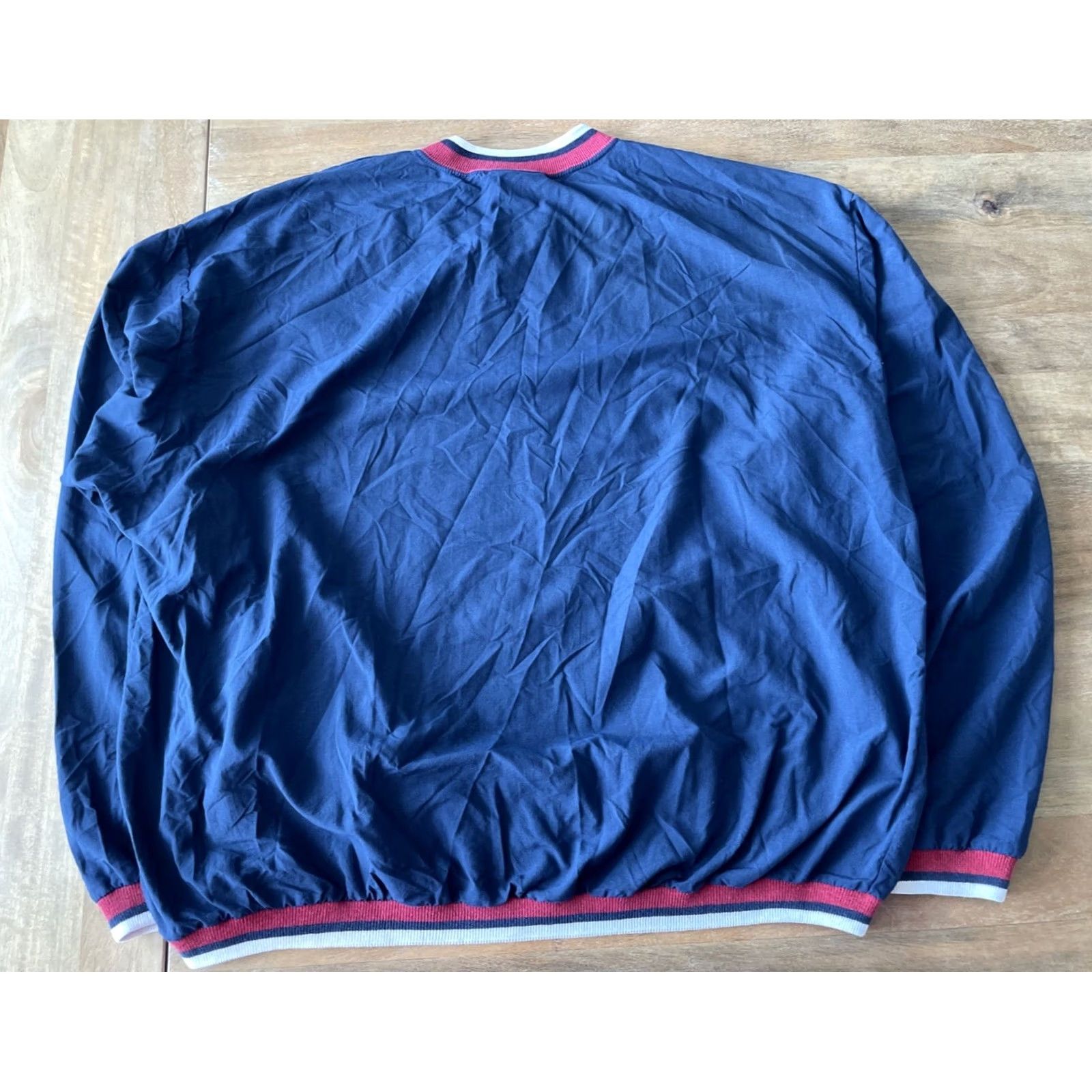 Lee VINTAGE Lee Windbreaker Mens XL Baseball MLB Pullover Longsleeve Blue Size US XL / EU 56 / 4 - 2 Thumbnail