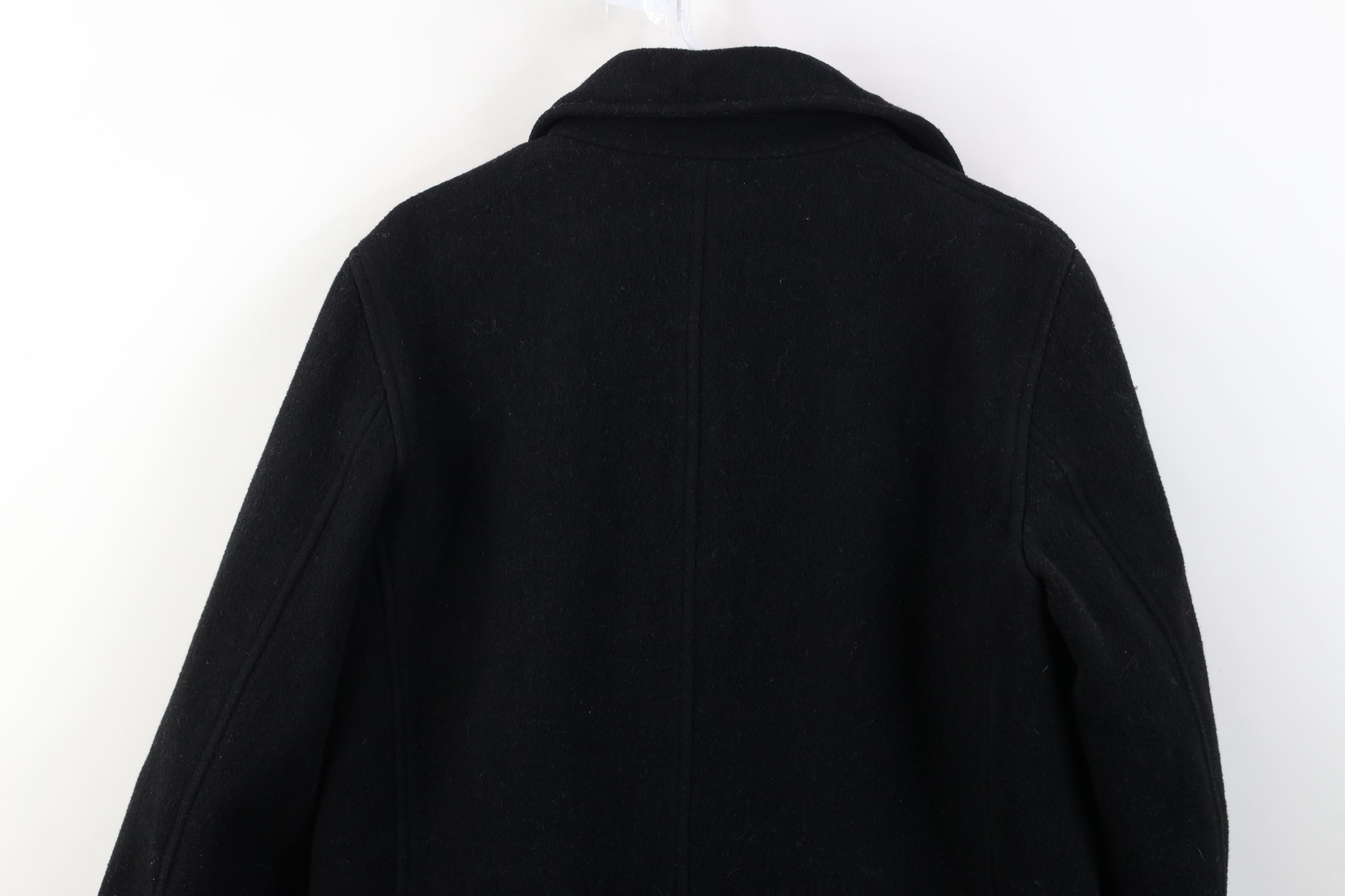 J.Crew Vintage Y2K J Crew Faded Wool Button Jacket Coat Black Size M / US 6-8 / IT 42-44 - 14 Thumbnail