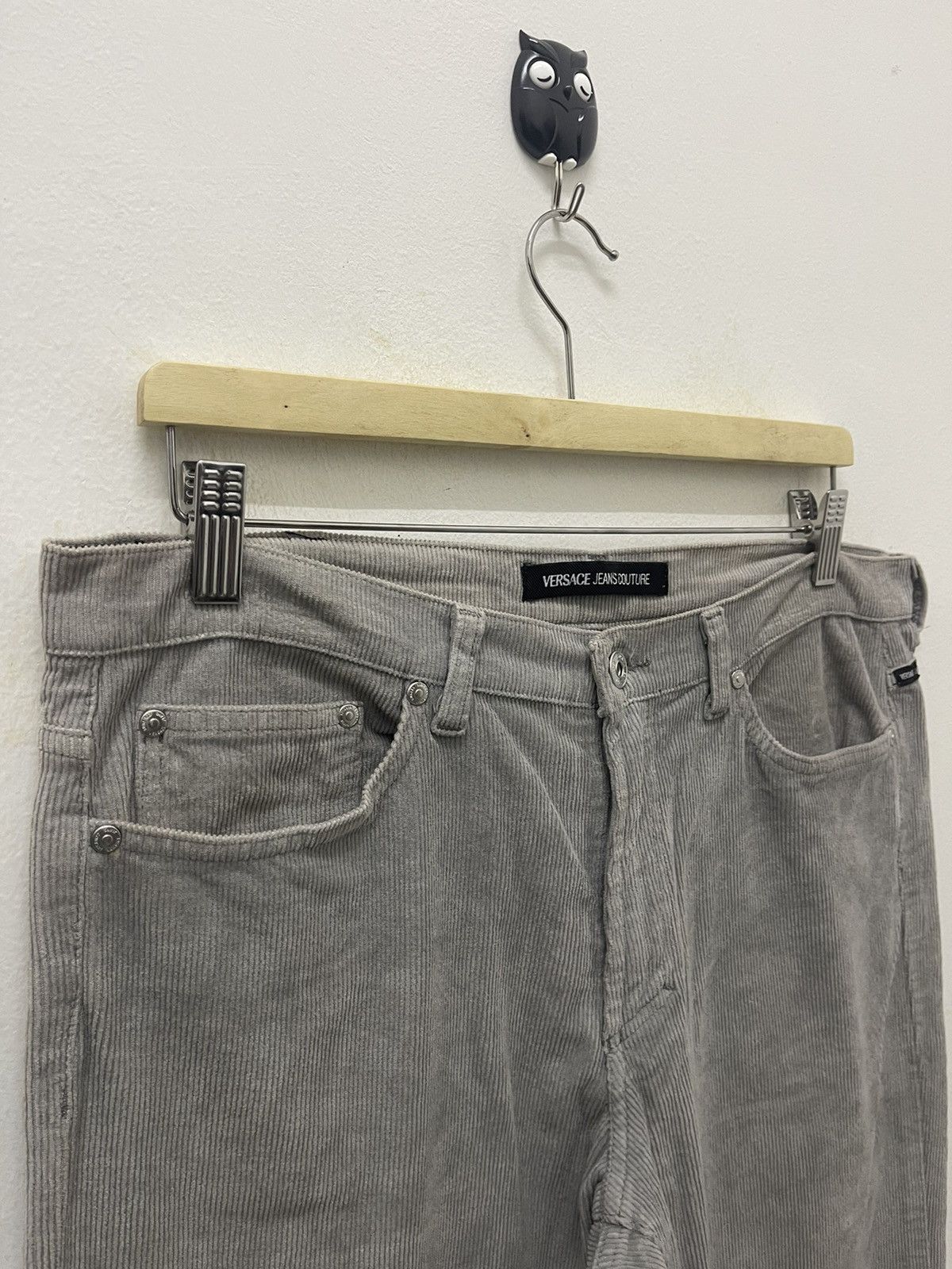 Versace Jeans Couture Rare Vintage VERSACE JEANS COUTURE Corduroy Pant Size US 33 - 8 Thumbnail