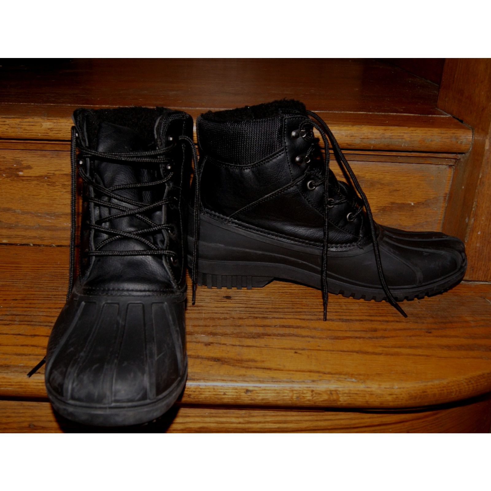 Nautica Nautica Black Lace Up Boots Men's Size 11 DUCK Boot Snow Size US 11 / EU 44 - 5 Thumbnail